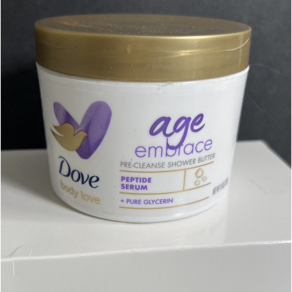 Dove Body Love Age Embrace Pre-Cleanse Shower Butter W/ Peptide Serum 10 Oz New